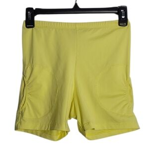 TAIL Yellow Athletic Lightweight Performance Biker Shorts Size Small
